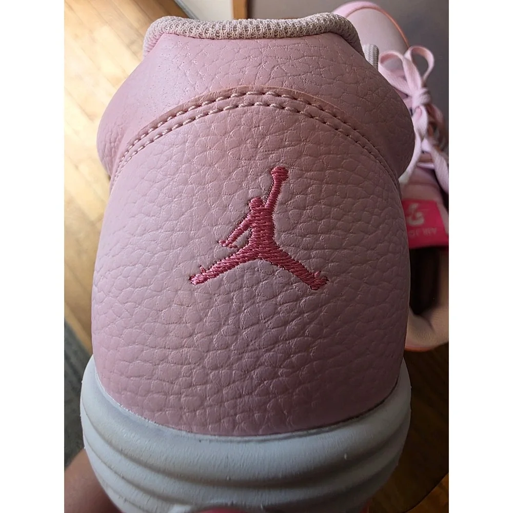 Nike Air Jordan Football Cleats Mens 10 Pink White HQ0210-600 Athletic Shoes